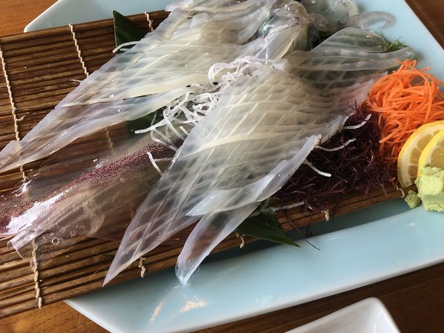 活き造り定食のイカです_いか本家本店