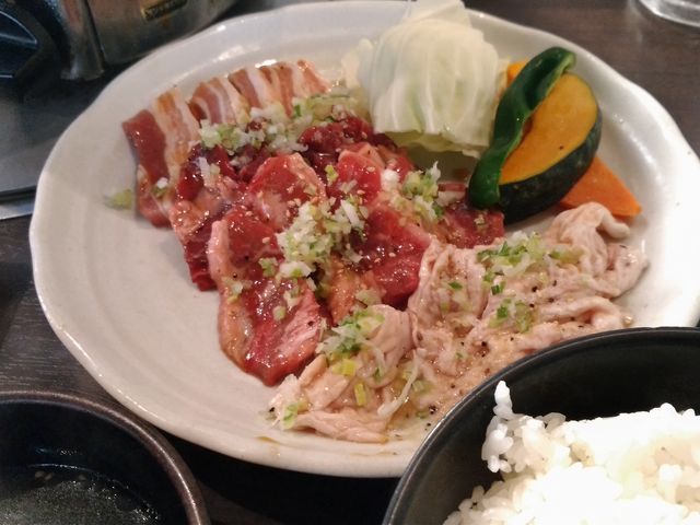 牛カルビサガリ定食_岩見沢精肉卸直営 牛乃家 本店