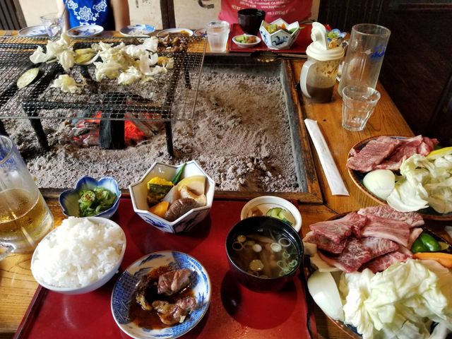 豊後牛カルビー定食_民話亭ふるやの杜