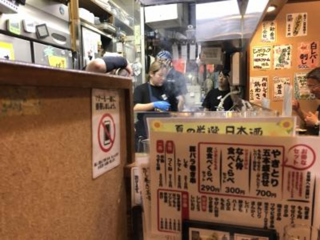 カウンター_やきとり五つぼ 駅裏店