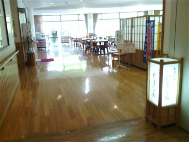 レストラン「やまなみ」入口付近から撮影_八女市星野総合保健福祉センターそよかぜ