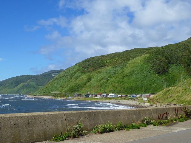 七つ滝前・竜泊ラインの海岸線_七つ滝