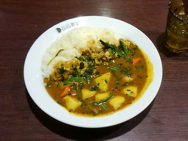 野菜ほうれん草カレー_カレーハウスCoCo壱番屋北方店