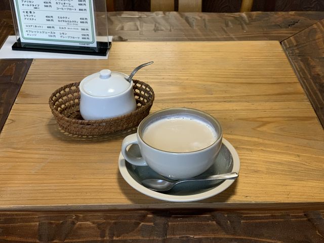 【珈琲遅歩庵いのう】カフェオレ_珈琲 遅歩庵 いのう