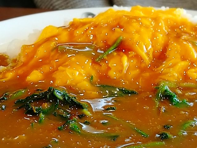 ほうれん草とスクランブルエッグのカレーが好きです!_カレーハウスCoCo壱番屋東武梅島駅前店