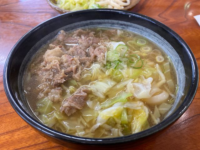 肉うどん_麺許皆伝