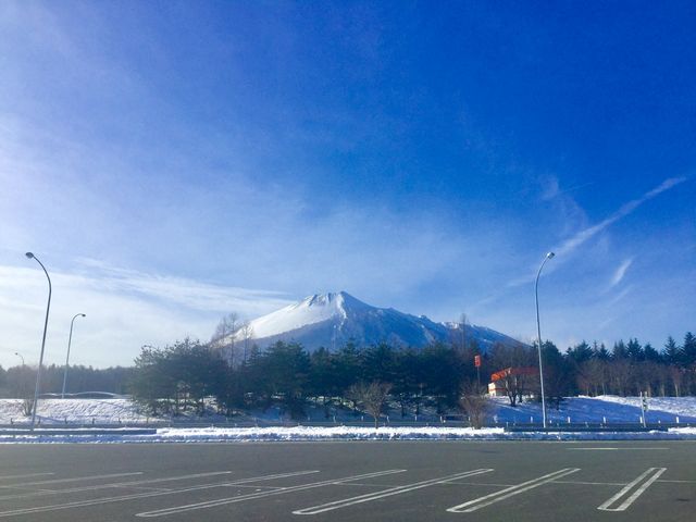 岩手山が目の前 1 雪景色でした_東北自動車道・岩手山SA・上り