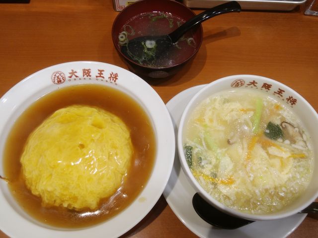 なんとも贅沢なお昼ご飯です。_大阪王将西葛西店