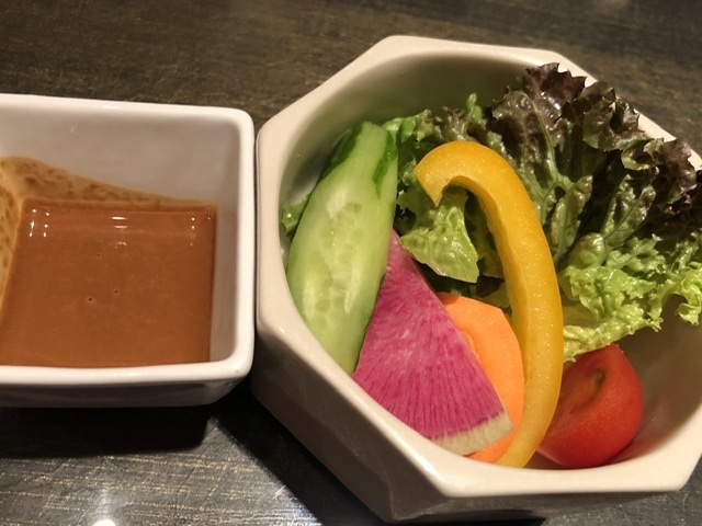 神田 香季庵 サラダ バーニャソース最高_香季庵 日本橋店