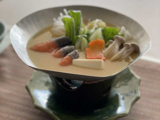 メインの石狩鍋_和遊膳 汐彩