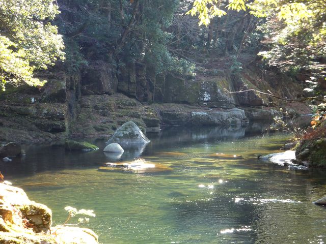 屏風岩とでも名付けてもよさそう。_奥津渓