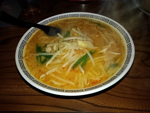 久々に味噌ラーメン食べました。_旺府