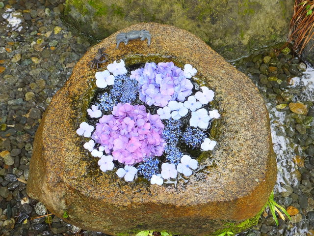流れつくばい_一条恵観山荘