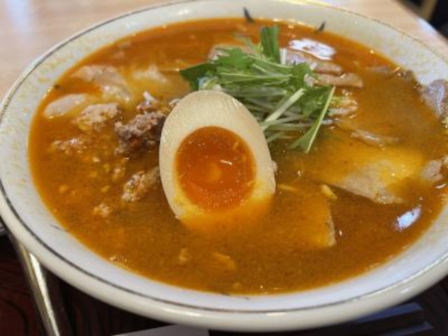 旨辛味噌ラーメン_ワンタンメンの満月 酒田本店