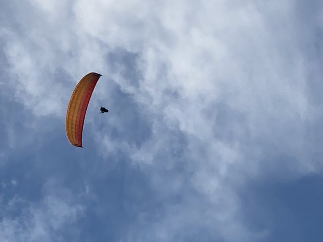 下からの撮影_AKAIWAパラグライダースクール宇都宮