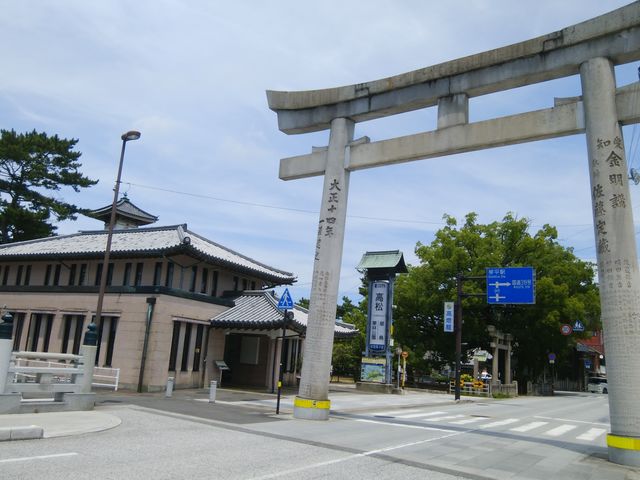 立派な駅です。感銘を受けました。_琴電琴平駅