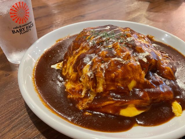 ふわふわオムライス_BABYFACE PLANET’S 久留米国分店
