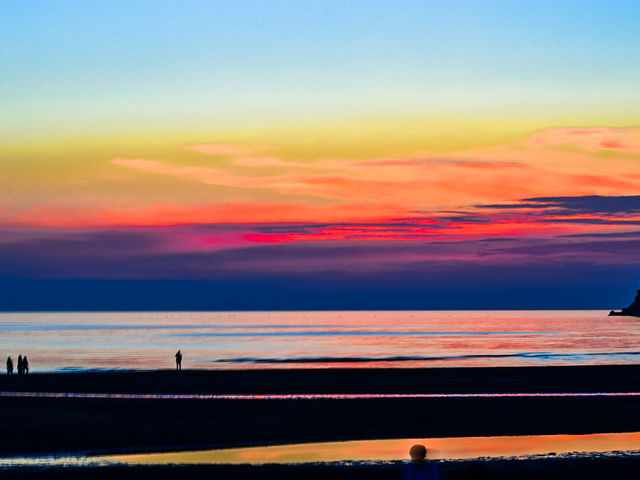 夕陽が綺麗!_父母ヶ浜海水浴場