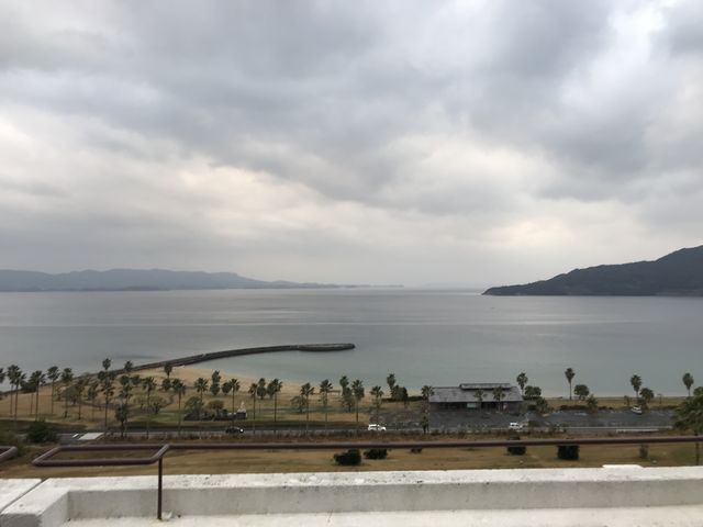 愉快リゾートホテル蘭風7階から_千里ヶ浜海水浴場
