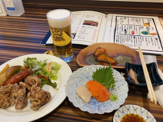 晩酌セットは2種類有ります。_ホテル・ラジェント・プラザ函館北斗 Dining アロサール