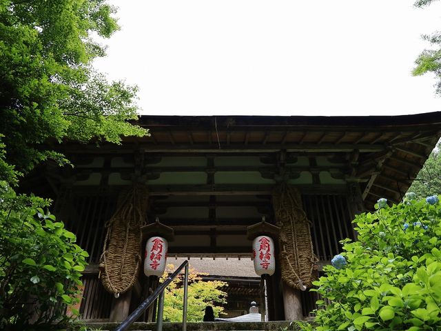 階段を上り切ったところにあります。_金剛輪寺 二天門