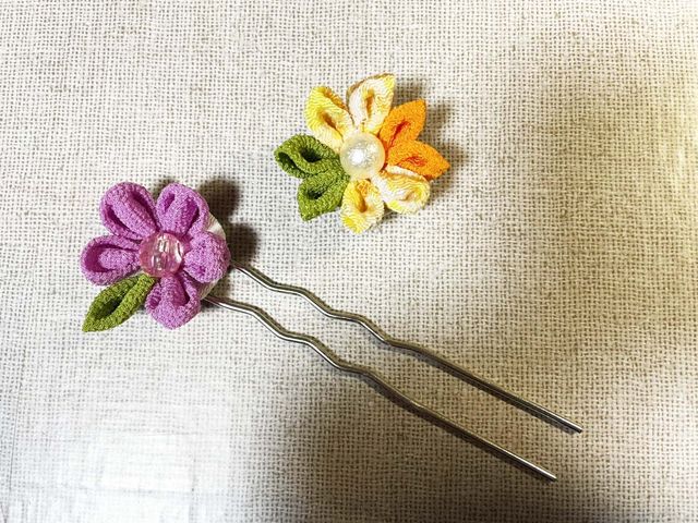 かんざしと帯留め_着物ぼたん