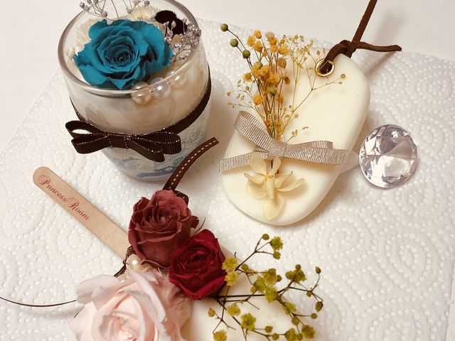 3種類のアロマワックスサシェ。不器用ですが楽しく完成させることができました。_Princess Room