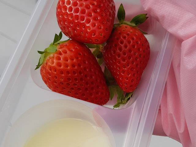 特に良いものを選んだわけではありません。
これが基準のいちごです!目でも楽しめました♪_ダンクバンズファーム