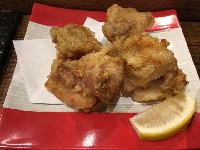 四万十鷄唐揚げ_藁焼き鰹たたき 明神丸 帯屋町