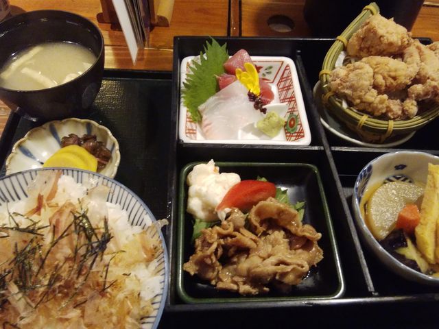 おいしい「松花堂弁当」です。_板前がいる町の酒場 庄や 神田東口店