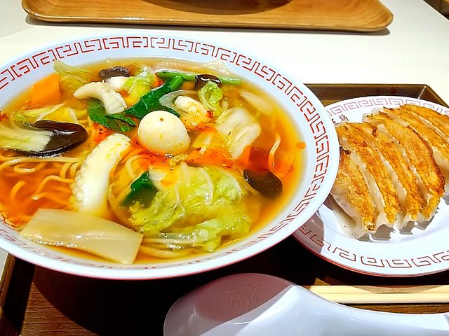 五目うま煮そば 餃子セット_大阪王将 トツカーナモール店