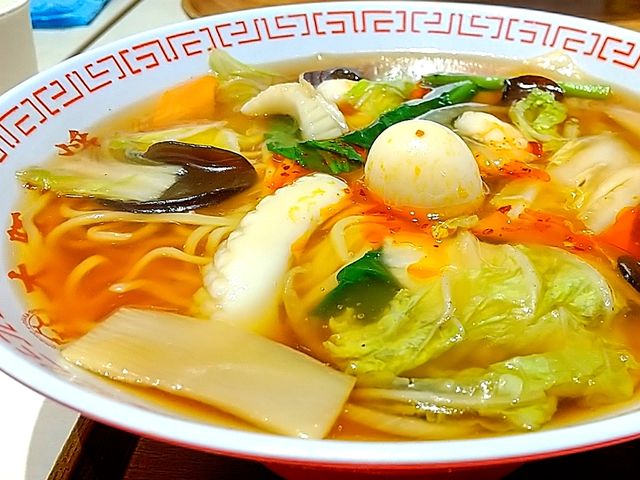 あんかけ大好き五目うま煮そば(五目あんかけラーメン)_大阪王将 山形南店