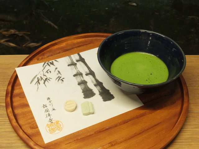 干菓子とお抹茶_休耕庵