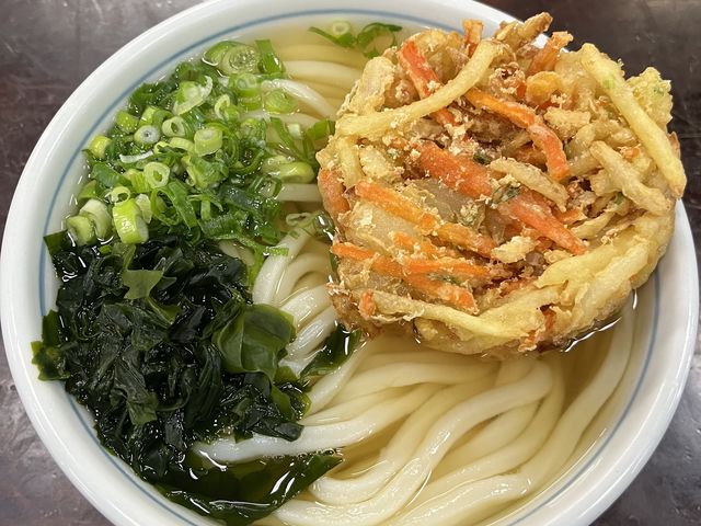 かき揚げうどん_こんぴらうどん
