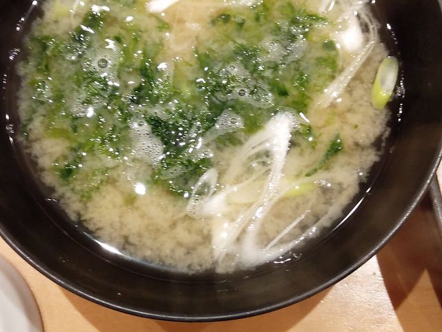 あおさの味噌汁_旬魚・酒房 寿司処こうや 仙台駅中すし通り店