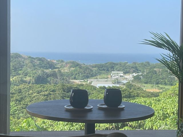 ショップからの一枚。アイスコーヒーが美味しかったです。_オーシャンラウンジ