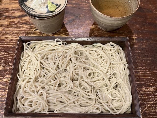 打ち立てをお店ですぐいただけます♪_四天王寺 そば打ち教室