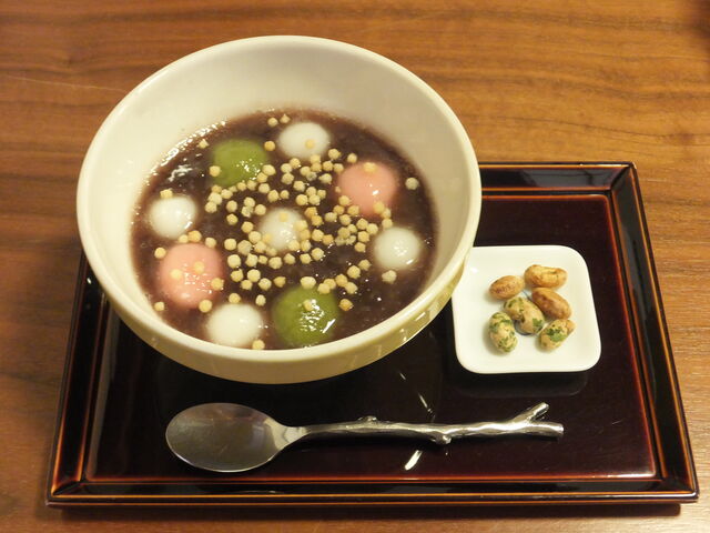 雪玉ぜんざい_高山市 カフェ 青