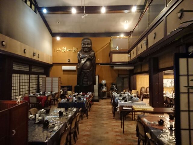 寒山詩仙像というらしい。
初めて見るとビックリするが隣の部屋で食べたので気にはならなかった。_郷土料理 新田乃庄(にったのしょう)