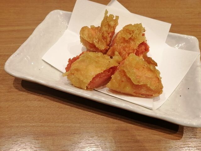 明太子の天ぷら_ごきげんえびす 大垣駅前店
