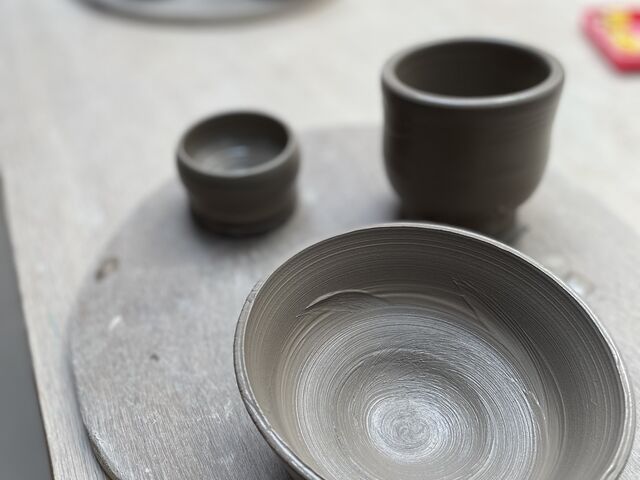 3つ作れました!_工房 ボンツチャイナ 米子教室
