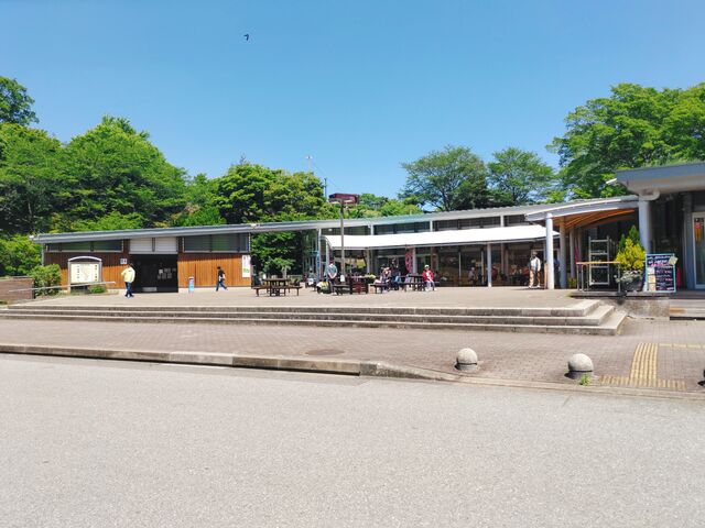 緑に囲まれてのんびりくつろげる雰囲気。_道の駅 あずの里いちはら