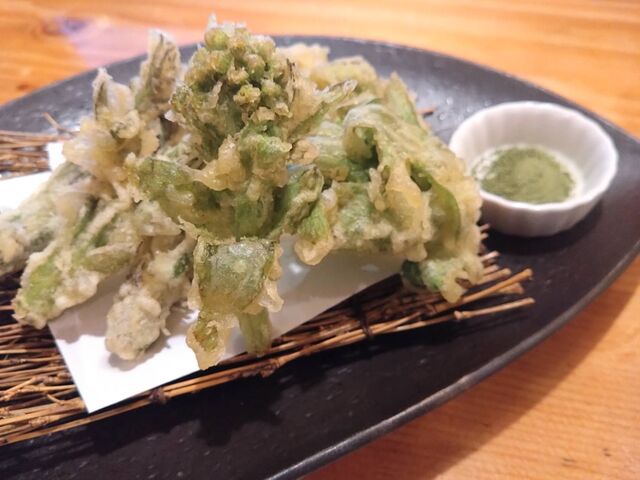 山菜天ぷら_魚魚亭 諏訪