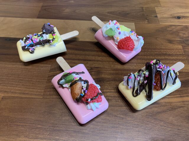 ホイップやチョコソースで更に本物らしさアップ☆_食品さんぷる畑 埼玉東松山教室