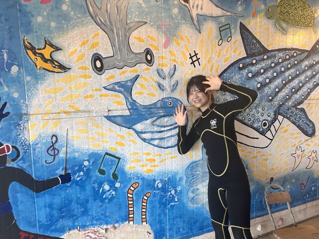 お店の壁面_ダイビングショップTI.OCEAN