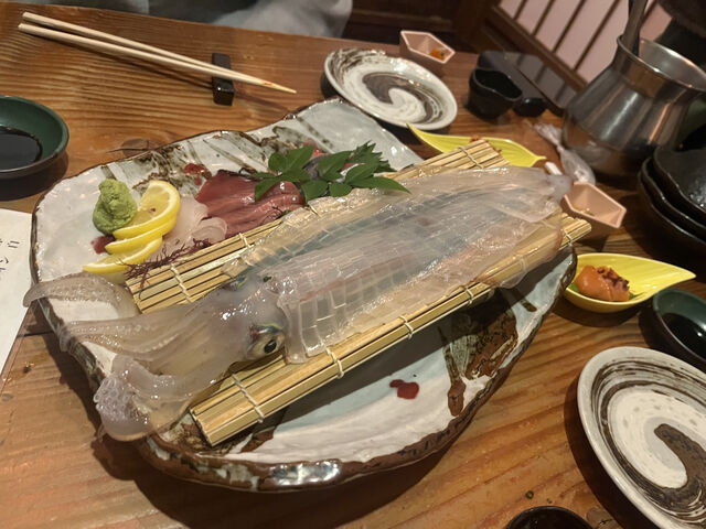 イカの活き造り_個室居酒屋 うまかたい 博多筑紫口駅前店
