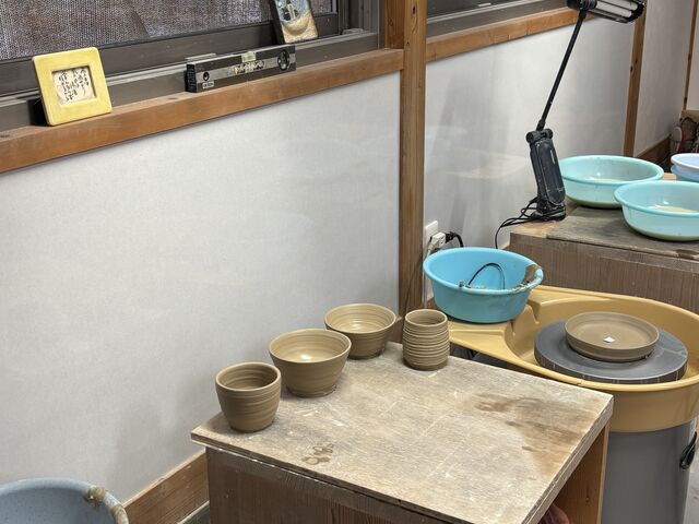 彼と3つずつ作りました。_陶工房 藤見窯