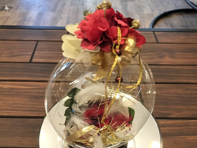赤&ゴールドでクリスマス風に^^_as-is