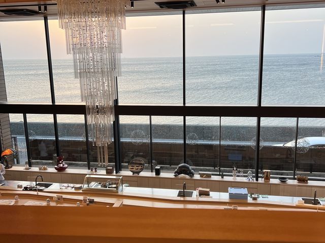 日の入り見ながら_青海波 海の舎