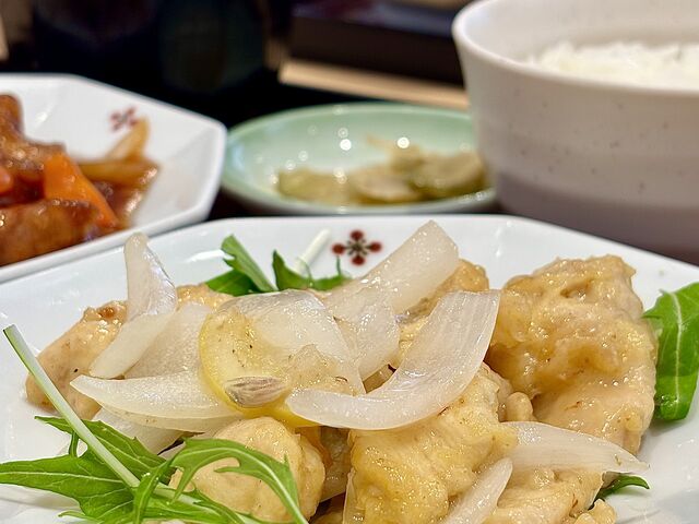 鶏肉の塩レモン炒め_八仙閣レストラン 春日店
